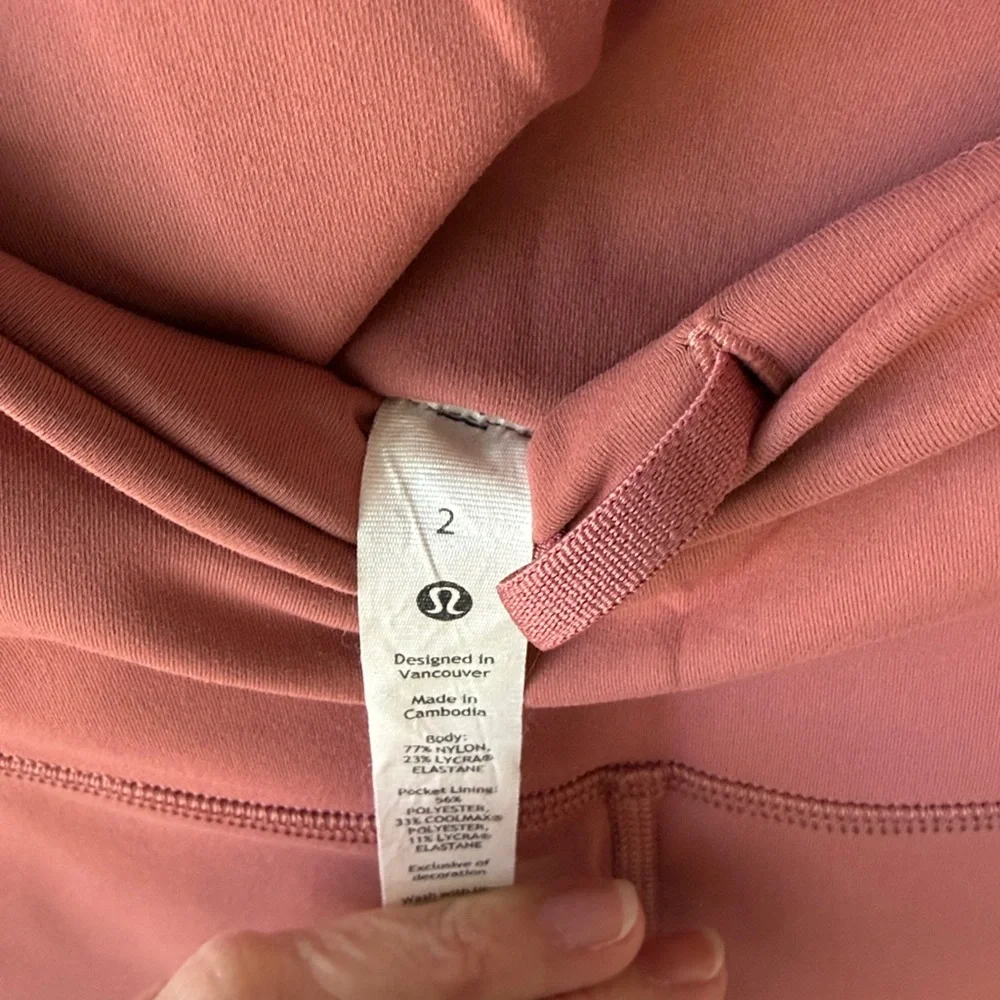 Lululemon Athletica Dusty Rose Leggings - Picture 2 of 3